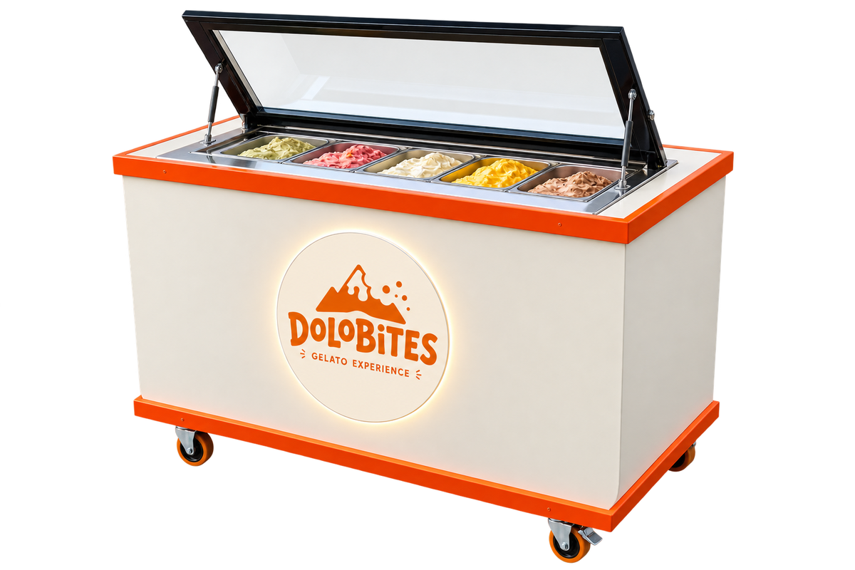 Dolobites foldable gelato catering cart